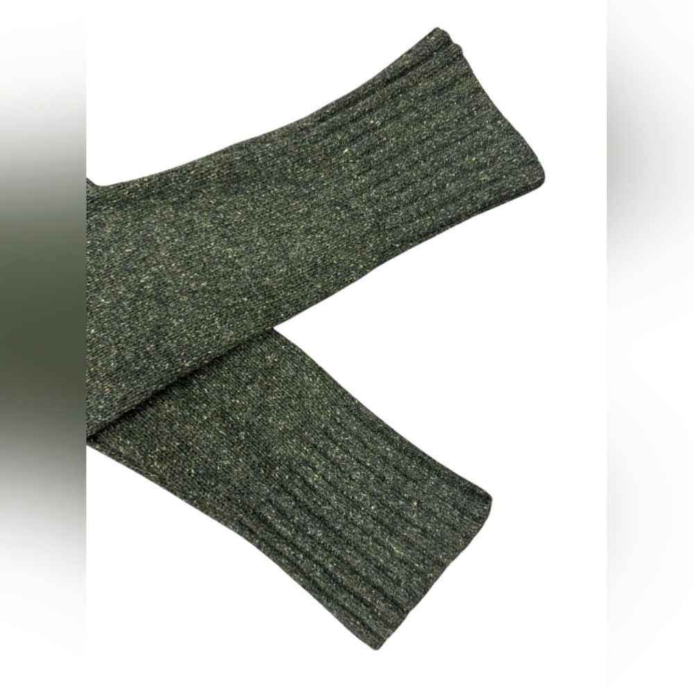 Club Monaco Dress EUC Long Sleeve Knit Silk/Wool Green Midi Size Medium - Picture 7 of 12